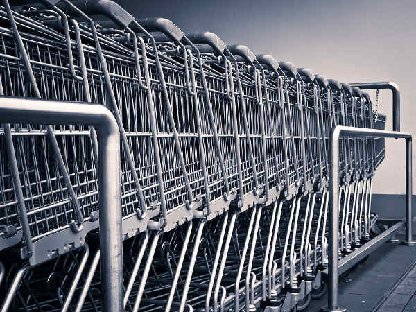 stainless steel shopping carts